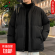 立領(lǐng)面包服男士棉衣外套男冬季新款潮牌ins寬松棉襖加厚保暖棉衣 【重磅高質(zhì)量特價(jià)清倉】黑色 L 建議體重110-125斤可穿