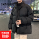 羽絨棉服男冬季立領(lǐng)棉服寬松學(xué)生棉衣青少年港風(fēng)休閑加厚外套襖潮 802黑色 （廠(chǎng)家清倉甩賣(mài)特價(jià)款） 3XL （建議160-180斤內）
