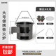 柴火爐戶(hù)外柴火灶家用特厚露營(yíng)炊具柴爐便攜式柴火爐煮茶爐燒木柴 大號便攜式烤爐+四件套 28cm
