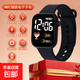 手表愛(ài)心小方塊電子手表男女情侶兒童手表運動(dòng)LED電子手表方形學(xué)生電子表 黑色(活動(dòng)款）