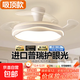 隱形風(fēng)扇燈餐廳吊燈2025新款高級感電扇燈中山燈具客廳臥室吊扇燈 吸頂-42寸96瓦普瑞光-三色-遙控