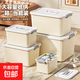 超大號家用收納箱臥室衣物零食玩具整理箱加厚大容量雜物儲物箱子 奶油風(fēng)-中號 24*17*14cm 單個(gè)裝