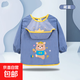 寶寶防水防臟吃飯圍兜罩衣男女食飯兜嬰兒口水巾反穿衣 可樂(lè )熊藍 110