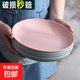 小麥秸稈塑料盤(pán)子菜盤(pán)家用盤(pán)碟餐具套裝早餐水果盤(pán)火鍋加熱廚房 加厚防摔大盤(pán)4色4個(gè)裝