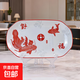 福字陶瓷魚(yú)盤(pán)家用蒸魚(yú)盤(pán)子釉下彩盤(pán)子陶瓷魚(yú)盤(pán)蒸魚(yú)專(zhuān)用盤(pán) 福魚(yú)12英寸魚(yú)盤(pán) 1個(gè) 30cm