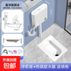 柯鯨家用陶瓷蹲便器沖水箱套裝大便器防臭蹲廁蹲坑便池蹬便器衛浴 B款直沖前排+熱銷(xiāo)款水箱送噴槍