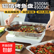 一次燒烤錫紙巨能裝家用戶(hù)外烤魚(yú)鋁箔盒大容量加厚可明火可烤箱 3500ml烤魚(yú)鋁箔托盤(pán)*30只裝