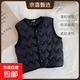 寶寶羽絨棉馬甲2025男女款背心嬰兒加厚坎肩保暖小童秋冬兒童內外 黑色 100 （偏小一碼）