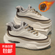 特大碼棉鞋男48冬季加絨保暖運動(dòng)休閑鞋男47厚底增高老爹鞋46板鞋 JT111-1 米灰 加絨 42