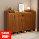 鞋柜家用門(mén)口玄關(guān)柜收納一體入戶(hù)柜靠墻室內2025新款入門(mén)走廊鞋架 120cm四門(mén)一抽櫻桃木色