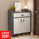 鞋柜家用門(mén)口玄關(guān)柜收納一體入戶(hù)柜靠墻室內2025新款入門(mén)走廊鞋架 60cm兩門(mén)一抽灰色