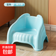 京東物流 兒童塑料小凳加厚家用椅子客廳座椅沙發(fā)換鞋凳洗澡凳 冰晶藍-單只裝