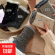新款花邊波點(diǎn)襪女生中筒秋冬軟糯感襪子居家保暖百搭田園風(fēng)襪子 混色裝 5雙 均碼