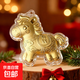 2026馬年鑰匙扣金箔色卡通生肖馬吊墜手機鏈包包掛件馬上有錢(qián)伴手禮 馬上有錢(qián)單個(gè)掛件