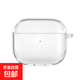 適用蘋(píng)果AirPodsPro2保護套TPU透明1/2代3代無(wú)線(xiàn)耳機保護殼配掛鉤 透明殼(帶掛扣) 適用AirPods 4