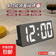 多功能電子鬧鐘LED鏡面數字時(shí)鐘家居玄關(guān)客廳電視柜桌面床頭ins擺件學(xué)生宿舍智能時(shí)間顯示器GR88 暗夜黑-精準走時(shí)+溫度顯示+高清大屏