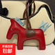 網(wǎng)紅爆款小馬新年掛件送女生新年禮物馬年本命年禮物手機掛件包包掛繩飾品汽車(chē)后視鏡掛飾超輕 酒紅色【馬鞍款】 【2個(gè)裝】