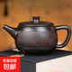 云南原礦紫陶大容量鳳鳴壺中式純手工復古大號茶壺大口徑漢瓦壺 原礦紫陶-漢瓦壺（可鳳鳴） 280ml 無(wú)規格