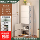鞋柜家用門(mén)口小窄新款2025爆款樓道外走廊柜儲物柜小戶(hù)型多層鞋架 【防塵柜門(mén)】清新梔子白五門(mén)五層 組裝