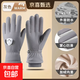兒童保暖滑雪手套戶(hù)外騎行玩雪防風(fēng)防寒觸屏可愛(ài)卡通全指男女孩款 兒童狗狗灰色 均碼
