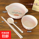 田曦薇同款斑點(diǎn)小貓一人食碗筷套裝家用高顏值可愛(ài)釉下彩陶瓷碗盤(pán) 【斑點(diǎn)小貓】飯碗+雙耳湯面碗+勺+合金筷