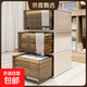 大容量收納柜抽屜式柜內分層架儲物柜衣櫥玩具家用置物收納 【27.5深度】透明茶