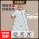 嬰兒冬季睡袋兒童恒溫純棉防驚跳睡袋新生嬰兒一體防踢睡袋四季款 月宮折桂【一體式秋冬薄棉10-20°C】溫度可視 M碼【適合65-85CM】建議年齡9個(gè)月-2歲