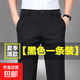 【冰絲抗皺】夏季冰絲薄款褲男士職業(yè)商務(wù)工裝褲子正裝直筒西裝褲 黑色 薄款 【冰絲】一條裝 32 尺碼偏小【建議120-130斤】