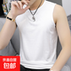 【純棉背心】四季男士無(wú)袖純色背心T恤運動(dòng)透氣坎肩汗衫純棉無(wú)袖 圓領(lǐng)白色 3XL 【推薦140-160斤】
