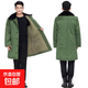 中長(cháng)款軍大衣秋冬季加厚保暖耐磨勞保棉服冷庫防寒棉大衣保安棉襖 綠色中長(cháng)款棉大衣 均碼 建議體重130-200斤