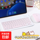 無(wú)線(xiàn)藍牙鍵盤(pán)適用蘋(píng)果平板電腦鍵盤(pán)iPad鍵盤(pán)鼠標手機通用鍵盤(pán) 粉色配充電鼠標