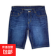 牛仔短褲男夏季薄款彈力修身直筒五分褲子男士休閑百搭中褲棉 中藍 29