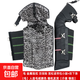 摩托車(chē)護膝保暖冬季騎車(chē)戶(hù)外防風(fēng)防水防寒加厚電動(dòng)護膝護腿男 黑色 68cm 金屬掛鉤PU人造毛長(cháng)護膝