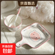 釉下彩可愛(ài)卡通碗碟套裝家用高顏值陶瓷碗筷盤(pán)餐具 盤(pán)可愛(ài)豬豬3件套