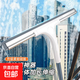 玻璃刮水神器家用玻璃擦水器長(cháng)柄刮刀高樓層保潔專(zhuān)用工具套裝 新升級50cm刮刀+加長(cháng)150cm加強伸縮桿【無(wú)水痕】