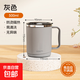 不銹鋼馬克杯帶蓋學(xué)生雙層隔熱辦公室上班族喝水杯茶杯咖啡杯 【咖啡杯】灰色