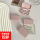眼鏡盒隱形眼鏡盒小巧迷你簡(jiǎn)約可愛(ài)ins個(gè)性伴侶雙聯(lián)美瞳盒便攜式 粉 1件