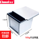 新麥不沾方包模具面包吐司模具不粘土司盒300g/450g/1000g/1200克 105g特級不沾帶蓋 品牌：新麥