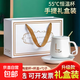 55度恒溫杯加熱咖啡杯公司商務(wù)禮品送客戶(hù)朋友馬克杯保溫杯禮盒裝 【禮盒套裝】白色恒溫杯400ml