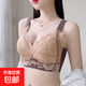 茵婷莎大碼內衣女大胸顯小文胸聚攏收副乳防下垂上托胖mm胸罩薄款全罩杯 鹿角棕 38/85C