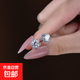 專(zhuān)柜正品人工培育莫桑鉆高端耳釘送女朋友情侶輕奢百搭款生日禮物 手捧花耳釘款pt950+禮盒 一對2克拉