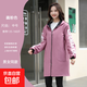 秋冬款正穿衣圍裙廚房家用男女同款時(shí)尚韓版罩衣加絨防污工作服 粉色2XL