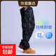 直筒工裝褲男春季寬松大碼休閑長(cháng)褲子男士戶(hù)外多口袋耐磨工作褲男 J18七口袋黑迷彩 XL 【150-170斤左右】
