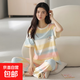 純棉睡衣女夏短袖長(cháng)褲套裝2025年新款韓版可愛(ài)夏卡通休閑季家居服 9711 L 【100-120斤】