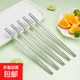 【食品級不銹鋼】304筷子家用防滑防霉耐高溫食品級筷子套裝 年年有余款 不銹鋼筷子 10雙