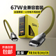 【67W全兼容】氮化鎵全協(xié)議全品牌閃充電器頭適用小米華為oppovivo榮耀一加紅米筆記本電腦120W66W 閃充頭+2.0米雙c線(xiàn)【套裝】