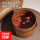 京東物流 手提泡腳桶木桶木質(zhì)洗腳桶實(shí)木足浴桶家用腳盆泡腳盆 茶色30cm手提足浴桶-無(wú)蓋