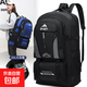 雙肩包男大容量出差旅行包戶(hù)外登山包行李包女運動(dòng)書(shū)包男超大背包 黑色