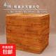 藤原香越南藤編收納筐臟衣簍整理筐桌面收納盒衣物玩具雜物儲物箱 有蓋大方筐大號36*26*32cm