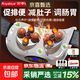 榮事達（Royalstar）電動(dòng)經(jīng)絡(luò )刷砭石揉腹儀按摩儀器全身通用智能加熱震動(dòng)筋絡(luò )神器七夕情人節禮物送男友女友老婆 【升級雙盤(pán)】玉石養護+3檔力度+3檔熱敷+無(wú)煙艾灸